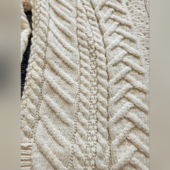 Aran Crafts Cardigan Tricot Irlandais Homme - 100% Laine Mérinos, Style Cable Knit Traditionnel